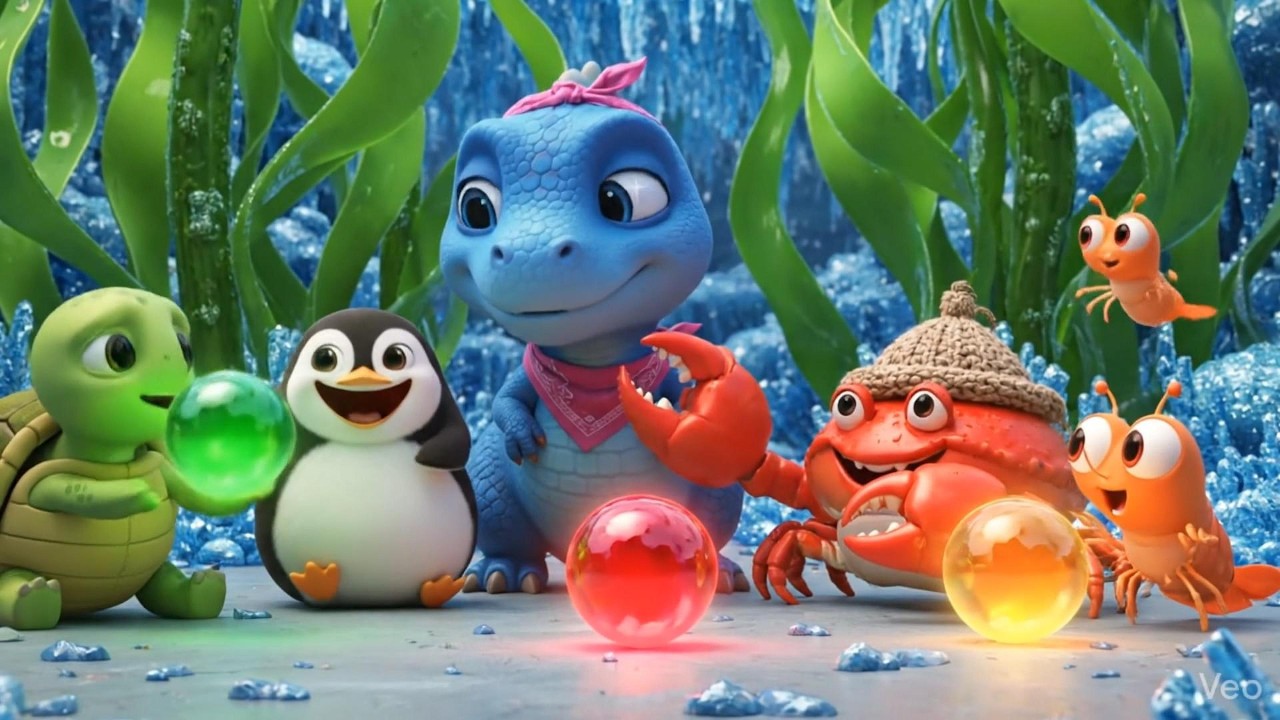 Dino, Turtle & Crab: The Frozen Oasis Adventure And the Magical Star Gems!
