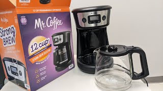 Mr Coffee 12 cup Strong Brew coffee maker unboxing from