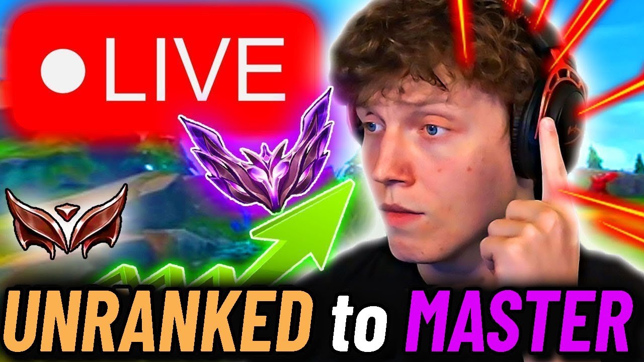 LIVE🔴: UNRANKED to MASTER speed-run (DAY 12 - going fast)