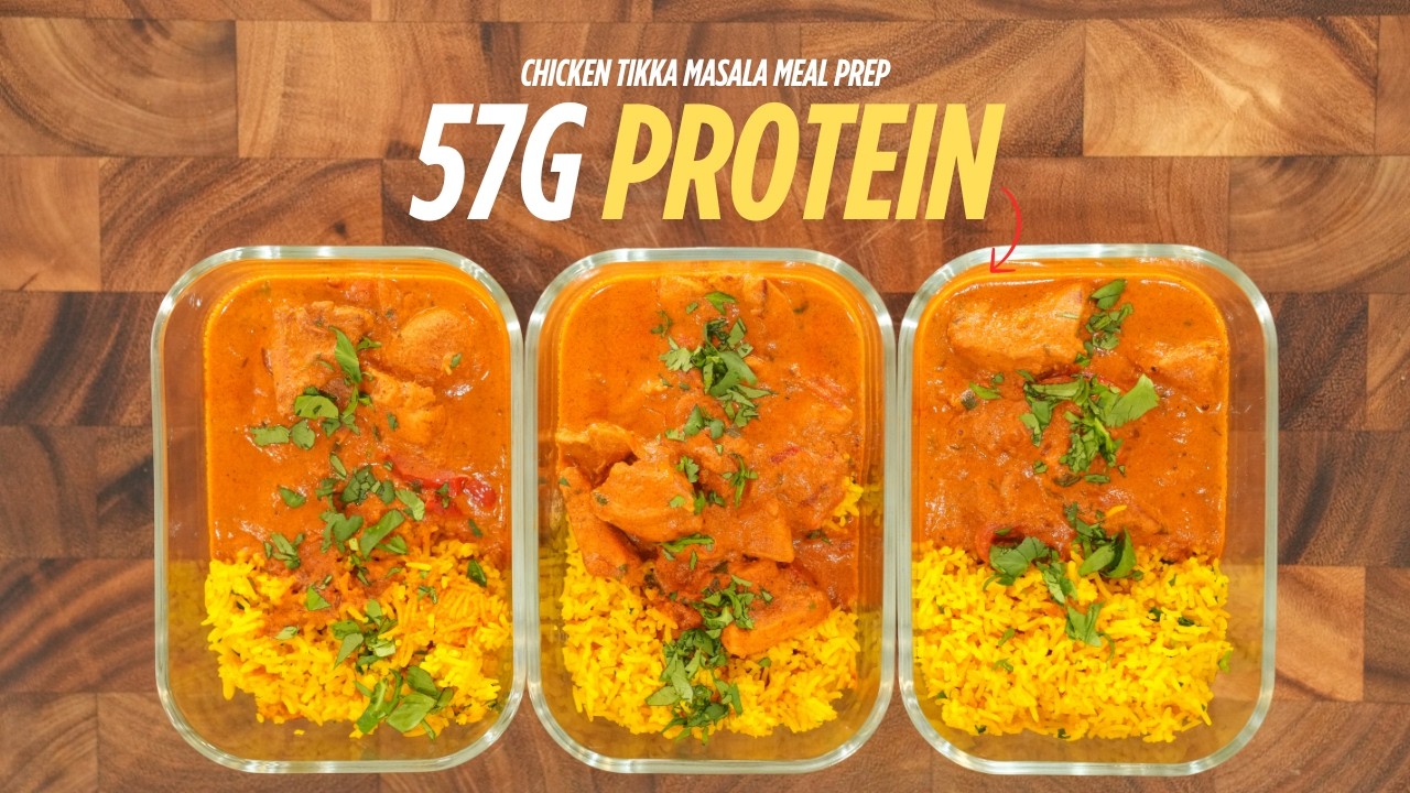 PROTEIN PACKED Chicken Curry Meal Prep | Chicken Tikka Masala