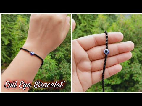 Evil Eye 🧿 Beaded Bracelet. Easy & Simple beaded bracelet for girls ...