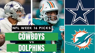 COWBOYS vs. DOLPHINS | EXPERT Picks for NFL Week 16 | Beat the Closing Number