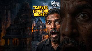 CARVED FROM ONE ROCK?! 😱 Kailasa Temple Mystery | Ancient India’s Biggest Secret #facts #shortsfeed
