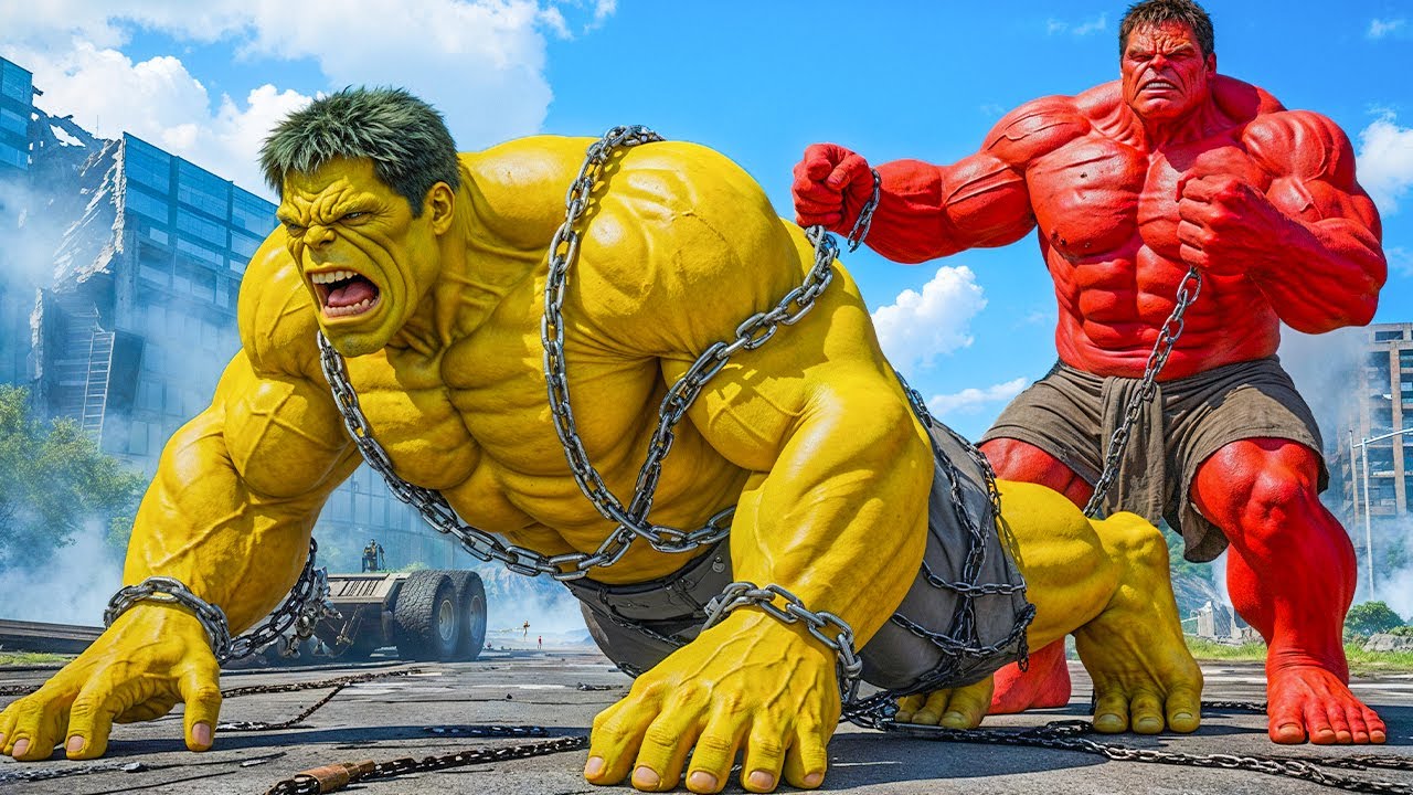 RED HULK vs YEALLOW HULK EPIC BATTLE! However, THOR'S Unexpected SAVE Changes Everything!