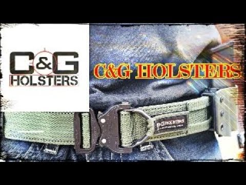 C AND G HOLSTERS TWO PIECE BELT SYSTEM!!