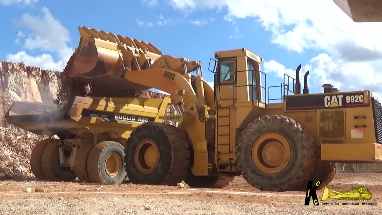 MONSTER CAT 992C Loads EUCLID R50 in Quarry | Heavy Equipment Action!