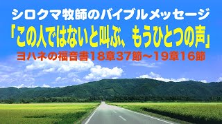 「この人ではないと叫ぶ、もう一つの声」武藤和夫牧師