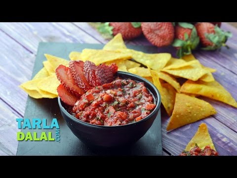 Strawberry Salsa by Tarla Dalal