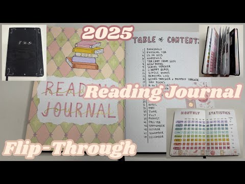 Completed 2025 Reading Journal Flip Through!