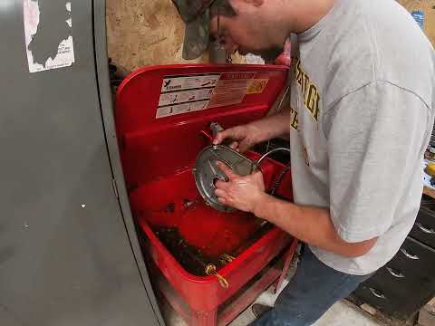 washing engine parts - YouTube