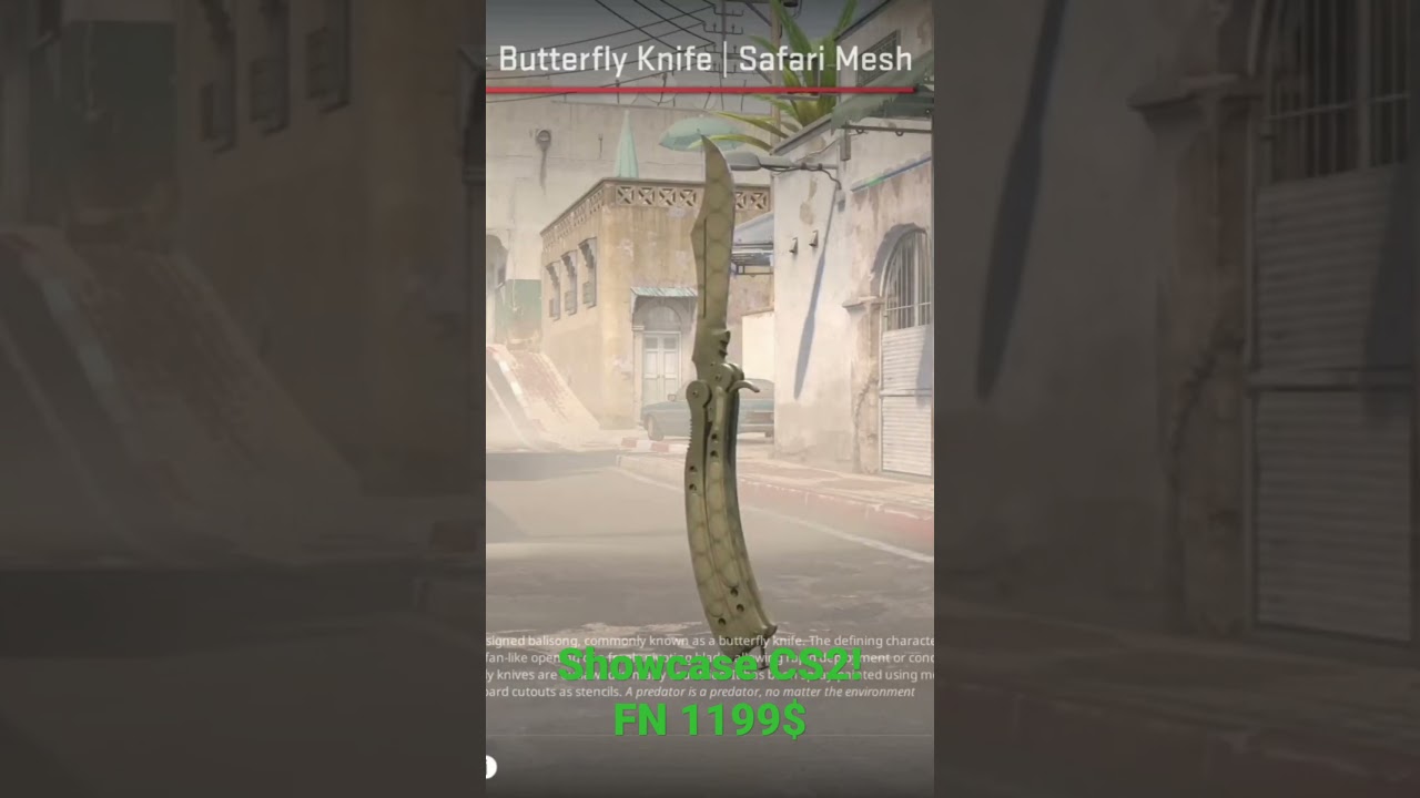 Butterfly Knife | Safari Mesh in Counter Strike 2 🔫🔥
