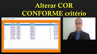 Listview Excel VBA - ALTERAR COR do TEXTO das LINHAS CONFORME CRITÉRIO