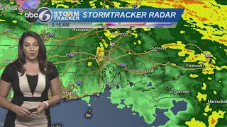 Rain ends this morning, still breezy through the day