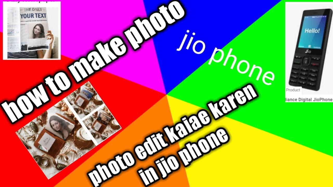  How to make photo in jio phone photo edit kaise karen in jio phone