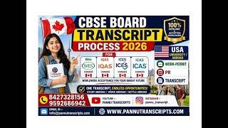 CBSE BAORD TRANSCRIPT PROCESS 2026 WES,ICES,IQAS,ICAS 8427328156#wescanada #weseca #wes #canadapr