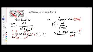 Permutations vs Combinations