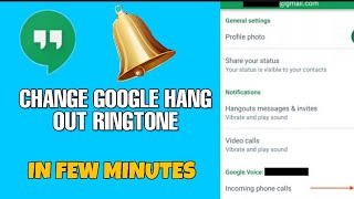 How to change Google hangouts ringtone 2023 screenshot 2