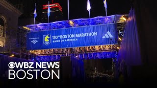 Runners from all over the world arrive for Boston Marathon
