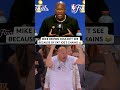 The chains and the lights were messing up Mike Brown’s vision 😂