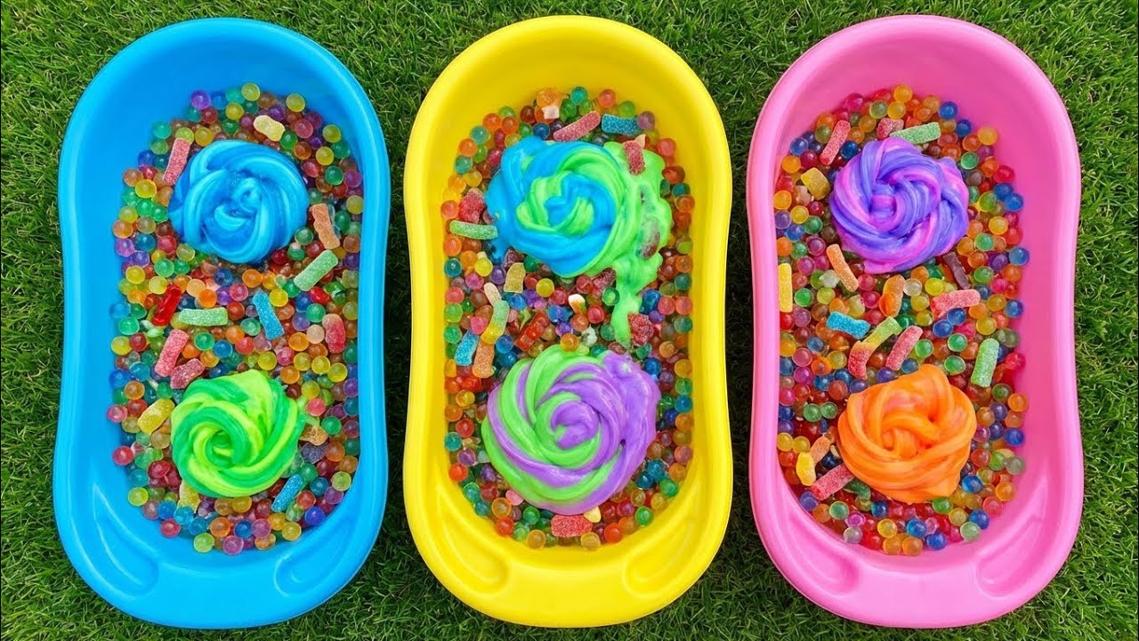 Satisfying Candy Bathtub ASMR | Relaxing Slime & Jelly Visuals