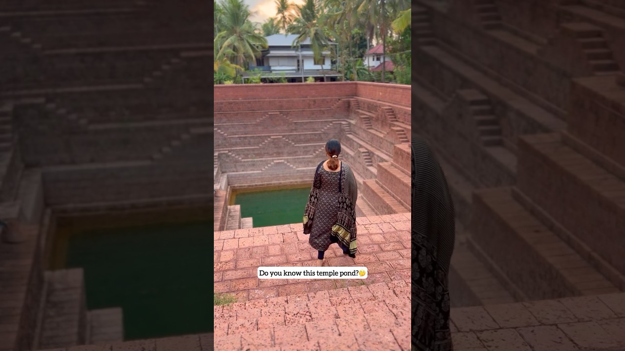 Do you know this hidden temple pond in Kerala?😳 