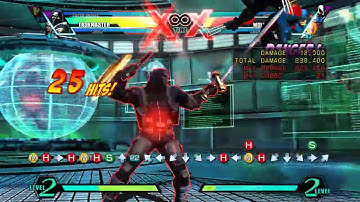 UMVC3 Taskmaster SJ confirm XF1 combo - Skrull assist