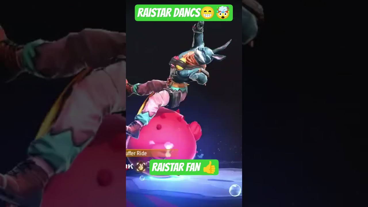 RAISTAR EMOTE DANCS😁🤯||PUFFERRIDE EMOTE✌️