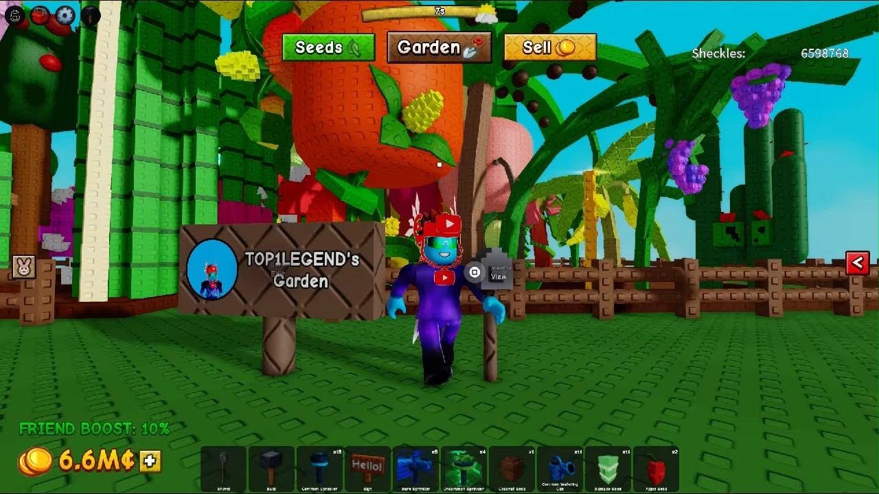 My garden In Grow a garden 2 - YouTube
