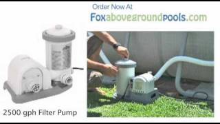 Intex 2500 gph Pool Filter Pump 56633E Set Up Video Instructions