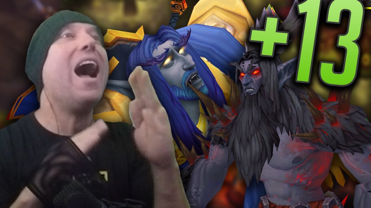 TIME OUT - Prot Warrior Mythic+ 13 Darkheart Thicket Highlights - Legion 7.2