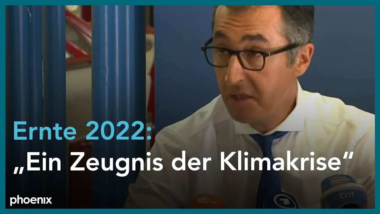 Bundeslandwirtschaftsminister Cem Özdemir stellt den Erntebericht des BMEL vor