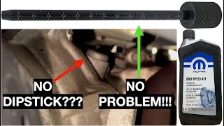 How to Service 2017-2022 Jeep Compass Sealed Transmission with No Dipstick