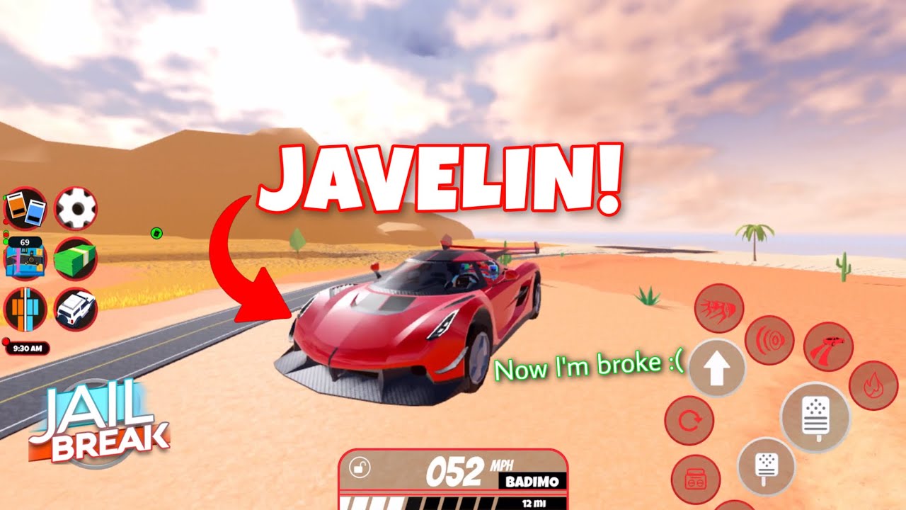 when the Javelin makes you broke ) Car review (Roblox Jailbreak