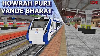 Howrah to Puri Vande Bharat Express 22895 | Train Simulator Live Gameplay screenshot 2