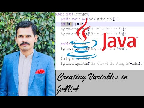 variables in JAVA | JAVA tutorial | Data Types