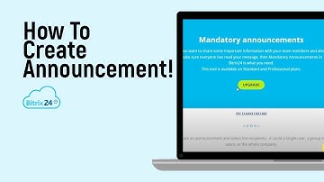 How to Create Announcement on Bitrix 24 Website [easy]