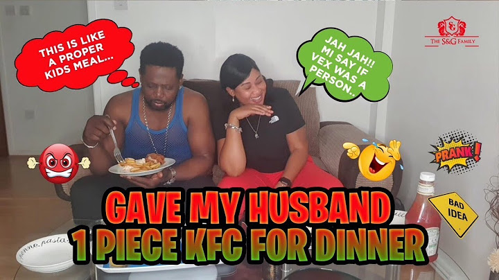 GAVE MY HUSBAND 1 PIECE OF KFC FOR DINNER TO SEE HIS REACTION - BAD IDEA!! 😂