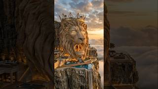This Lion Crown Sky Fortress Above the Clouds Is Unreal 😱🦁#usa #luxuryhomes