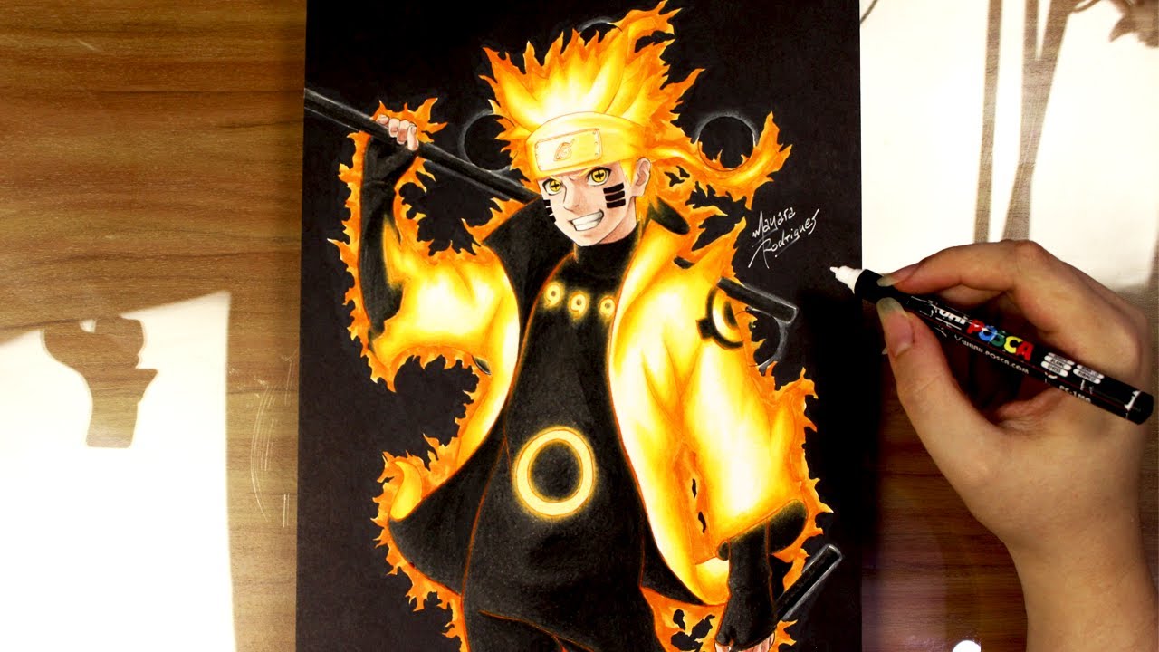 Como Desenhar o Naruto Modo Sennin - Passo a Passo - Drawing Naruto Sennin  