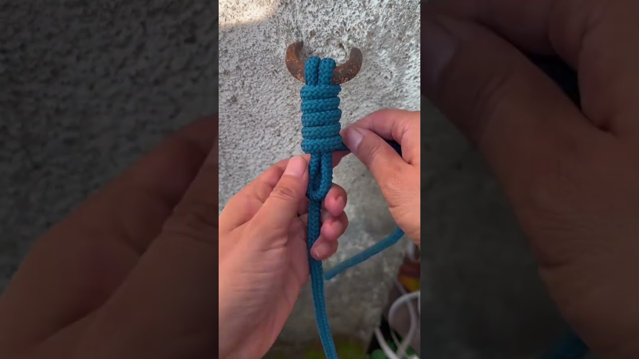 Outdoor escape rope tying techniques