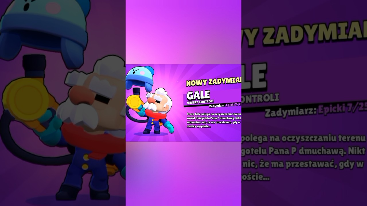 I got an epic brawler GALE in Brawl Stars 