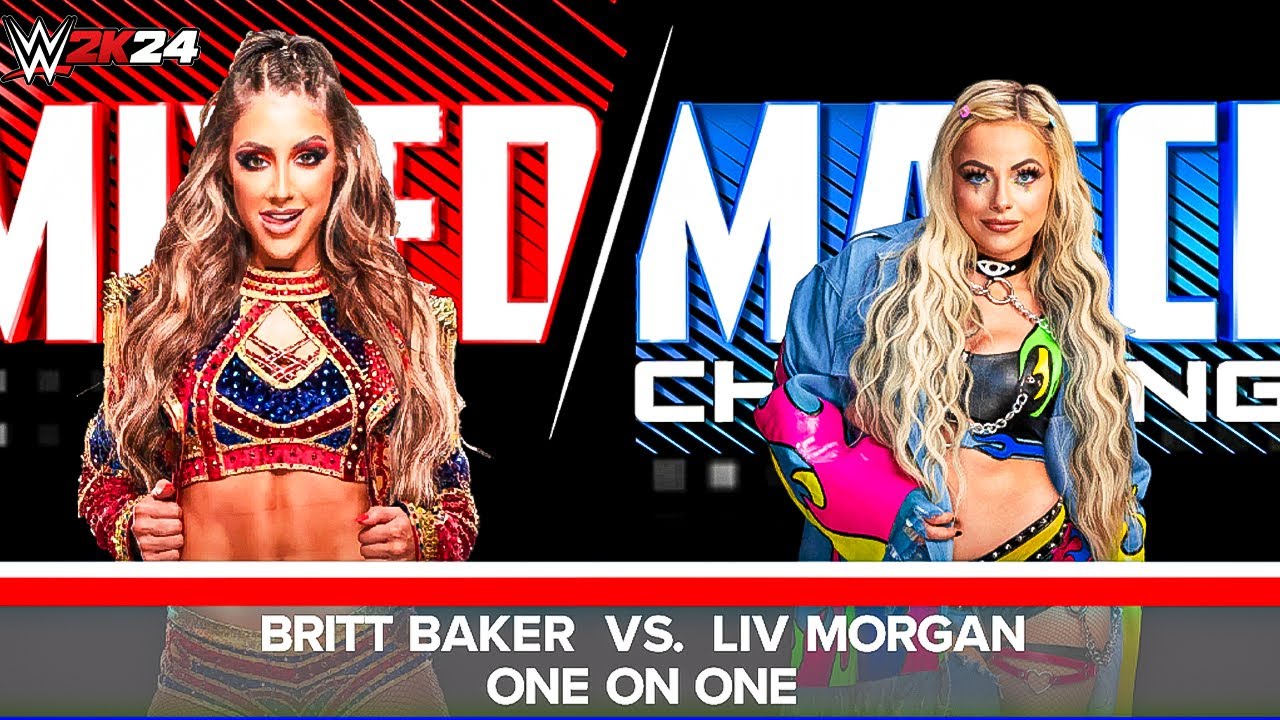 Britt Baker vs Liv Morgan – D.M.D. Dominance vs Unpredictable Resilience | WWE 2K24 Match Highlights