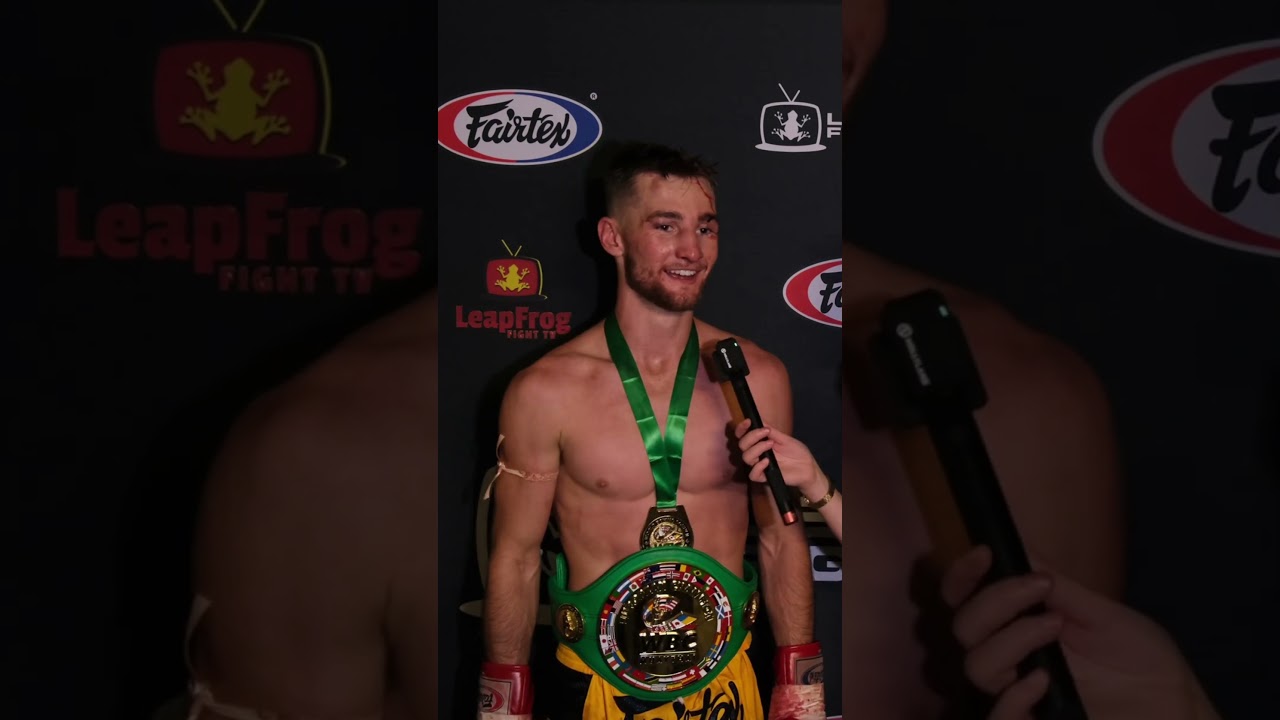 The New WBC Muay Thai European Champion Liam Cunningham Post Fight 🎤 