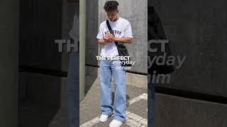 Slate Blue Baggy Fit Rigid Jeans