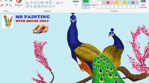 Ms Painting Of Peacock | Nature