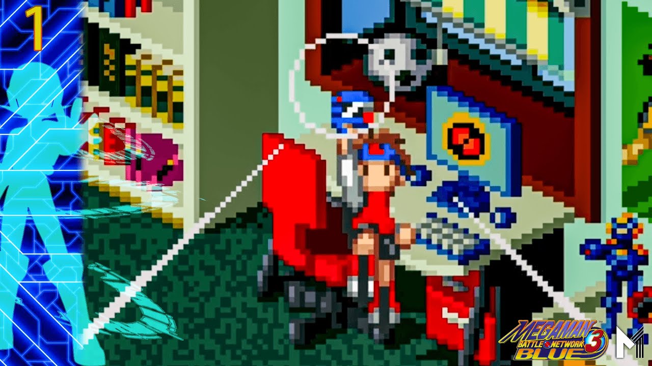 JACK IN MEGA MAN! MMBN 3 BLUE 100 Mega Man Battle Network Legacy