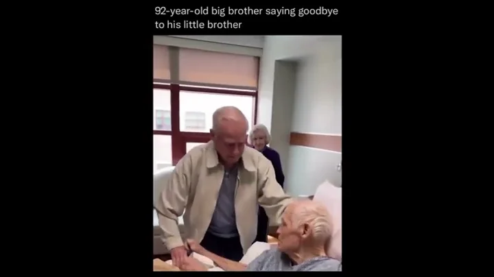 92 year old big brother saying goodbye to his little brother