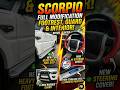 Scorpio Full Modification: New Footrest, Guard & Interior #shortsviral #trendingshots #viralvideo