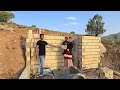 A kind viewer came to build a wall for the shelter of nomadic mothers🏠💪
