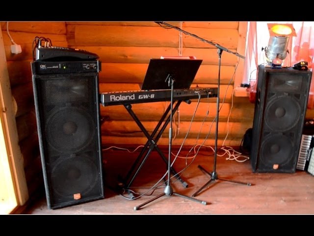 JRX125 speakers + QSC RMX 1450 amplifier audio test YouTube